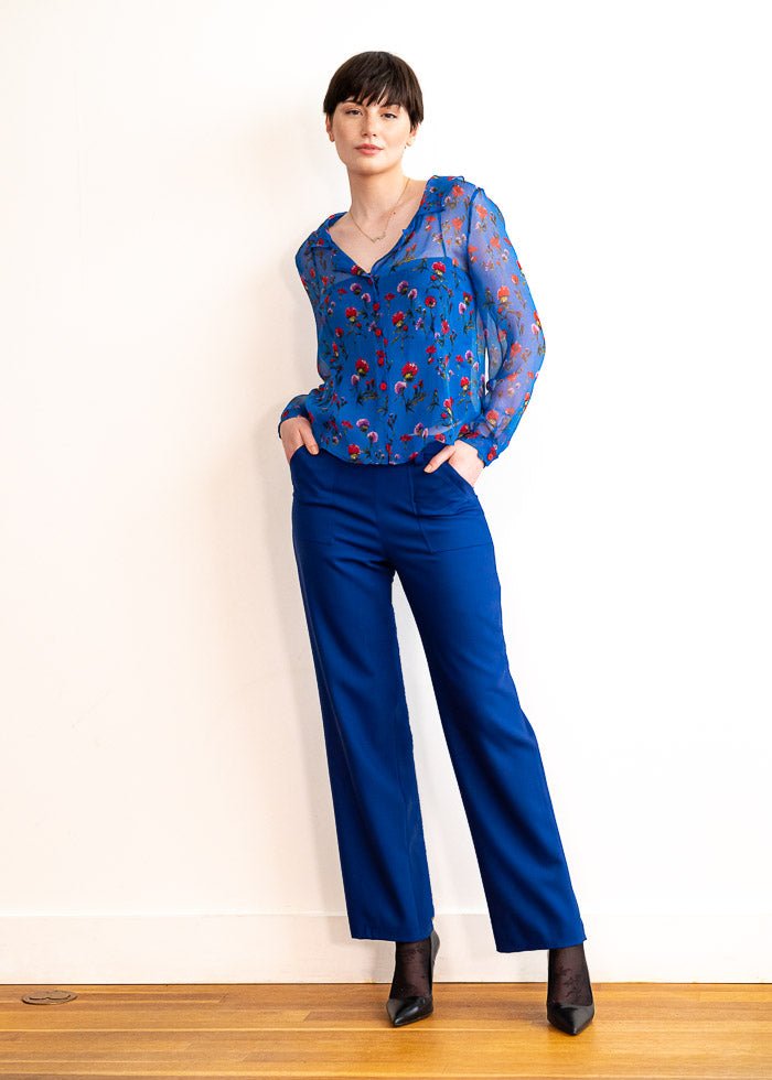 Pantalon 773 Bleu - Atelier Boutique Isabelle Elie