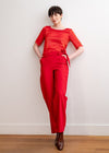 Pantalon 773 Rouge - Atelier Boutique Isabelle Elie