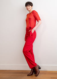 Pantalon 773 Rouge - Atelier Boutique Isabelle Elie