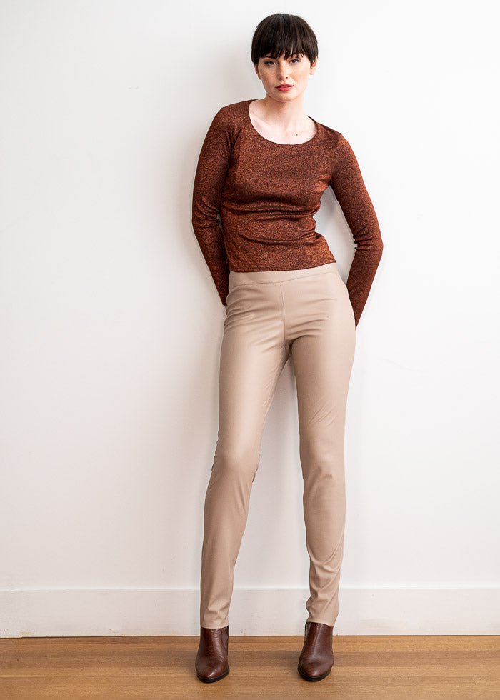 Pantalon En faux cuir 32 - Atelier Boutique Isabelle Elie