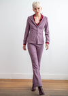 Pantalon extensible violet 786 - Atelier Boutique Isabelle Elie